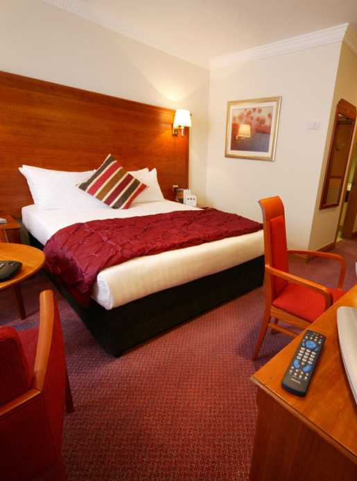 Classic double bedroom at Mercure York Fairfield Manor Hotel
