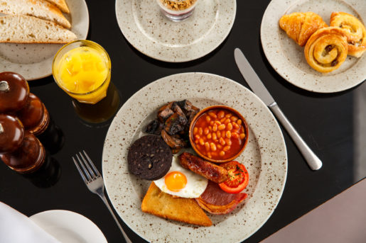 Breakfast buffet at Mercure York Fairfield Manor Hotel